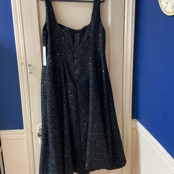 Women’s Aqua Black Sequin Dress- Size XXL- Bloomingdale’s- NWT- lined- - Picture 3 of 14